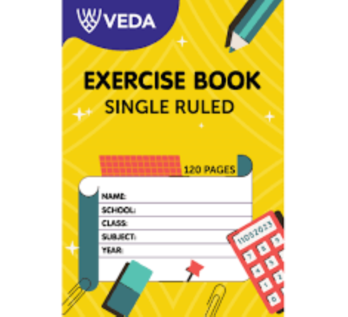 A STAR EXERCISE BOOK A5 120PG RULED